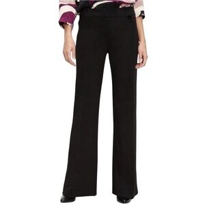 Trina Turk Black Wool Blend Wide Leg Dress Pants Size 2